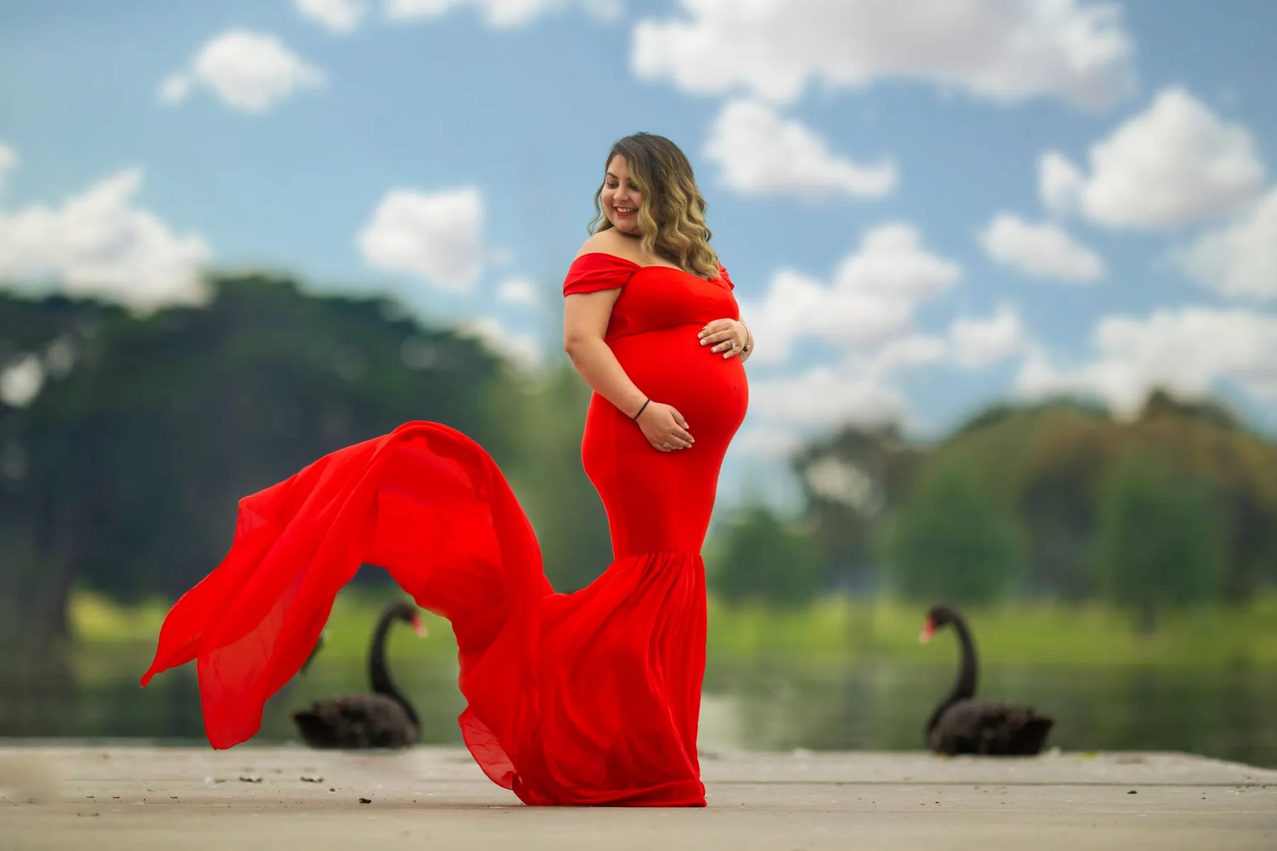 Portrait session with expressive color styling